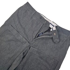 Vtg Tommy Hilfiger Brushed Cotton W38 L35 Gray Dress Pants Men's Trousers Y2K
